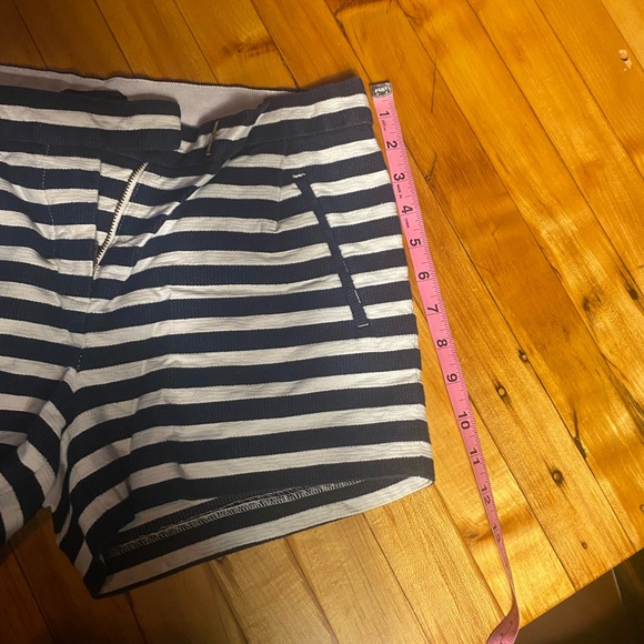 Navy and white stripe jcrew shorts. - Picture 5 of 5